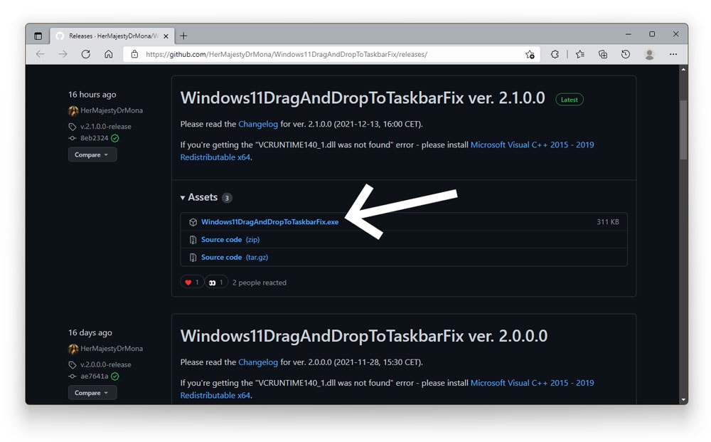 Drag and Drop in Windows 11