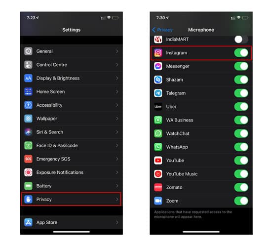 Enable App Permissions in IOS