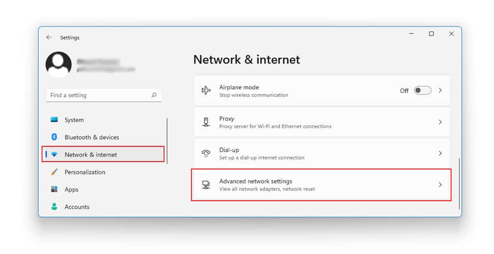 Enable and Disable Network Adapter in Windows 11