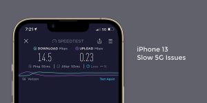 Slow 5G on iPhone 13