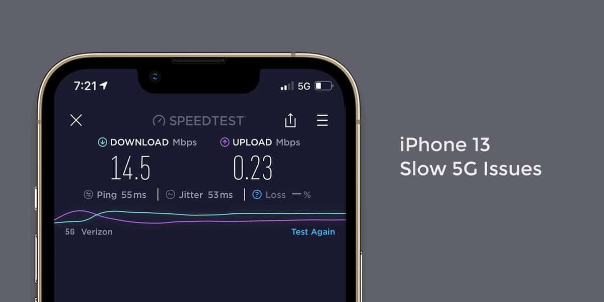 iphone 13 5g slow