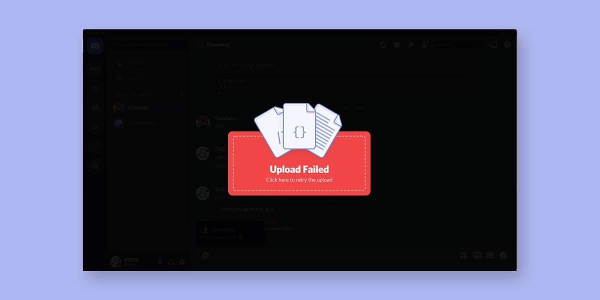 Discord Upload Failed