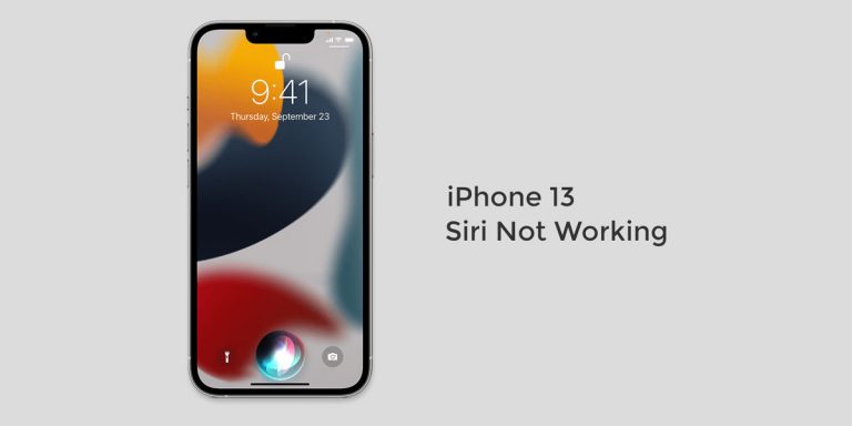 Siri Not Working on iPhone 13