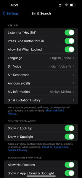 how to set up siri on iphone 13