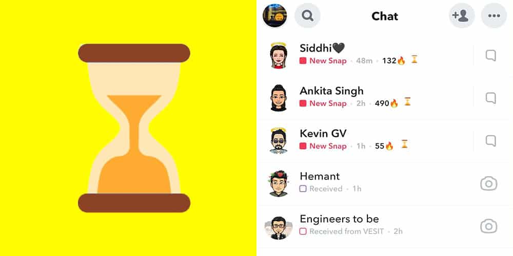 What Does the Hourglass on Snapchat Mean