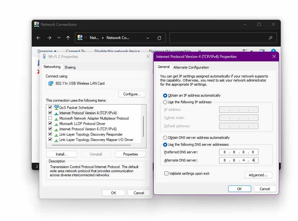 Change DNS Settings 2