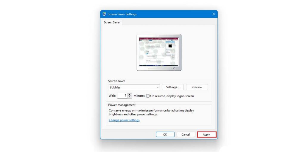 Windows 11 Screensaver Settings