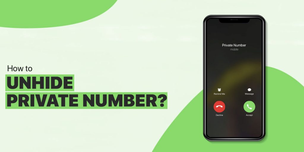 how to unhide a private number on android