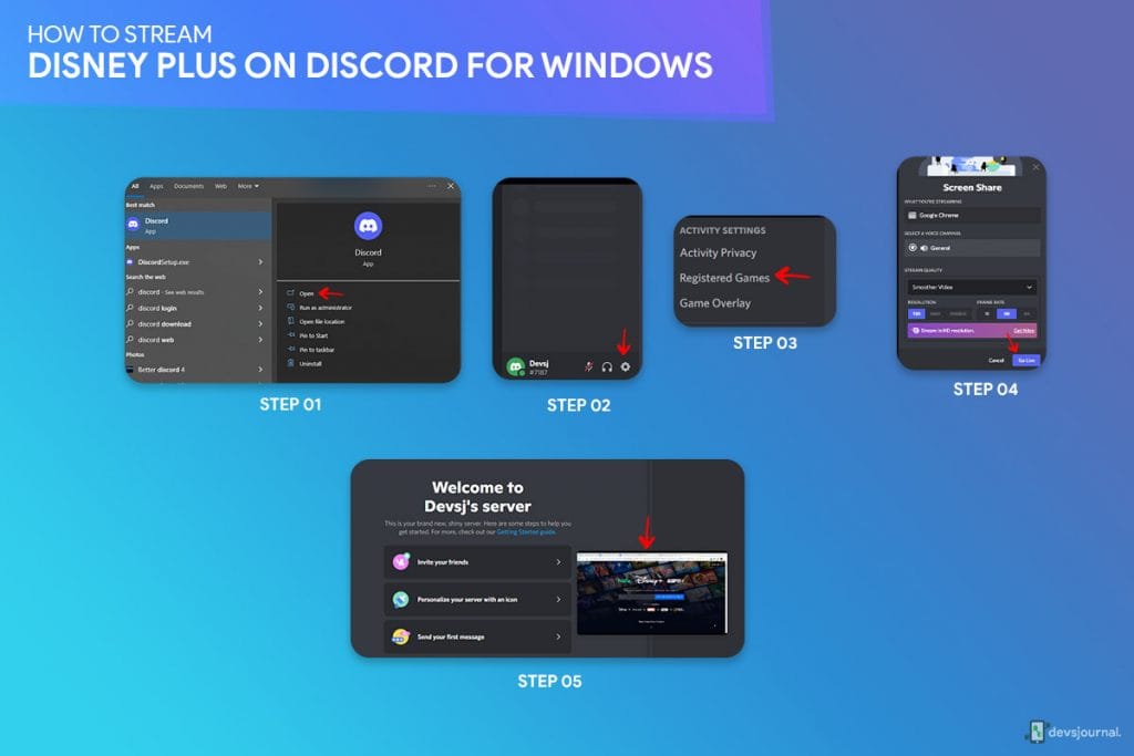 how to screen share disney plus on discord