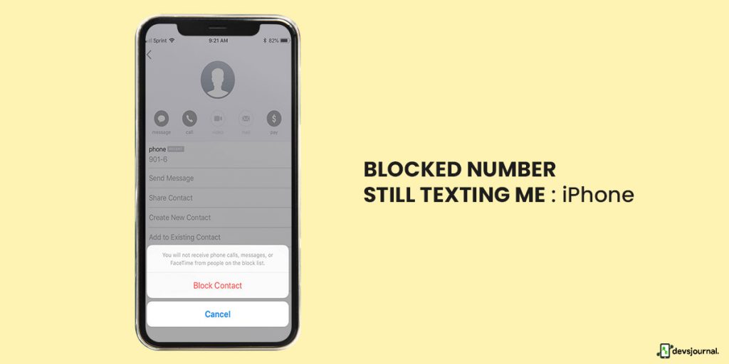 [Solved] Blocked Number Still Texting Me: iPhone - DevsJournal