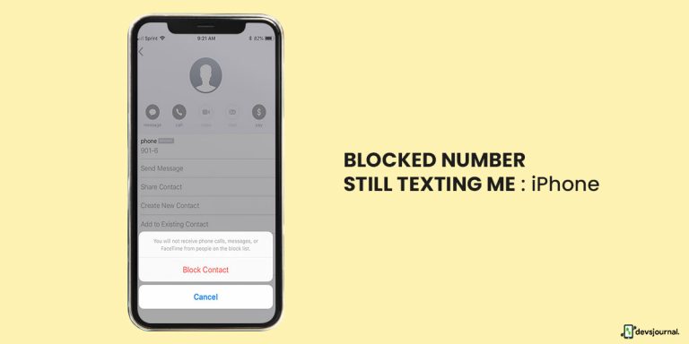 [Solved] Blocked Number Still Texting Me: iPhone