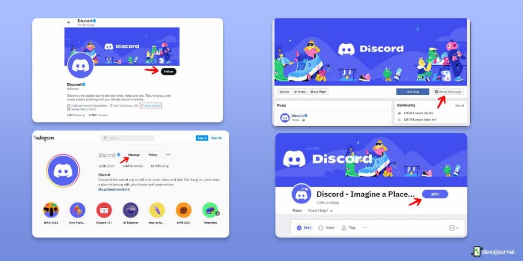 discord disabled account contact social media team