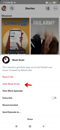 How To Turn Off Discover On Snapchat