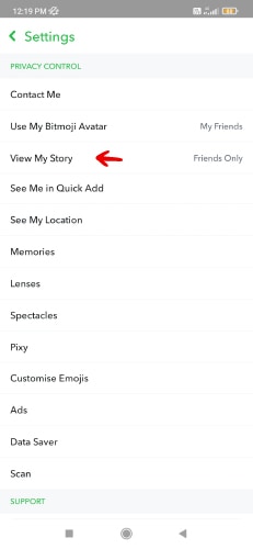 how to make snapchat private
