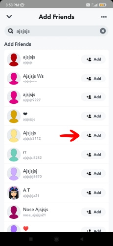 find name of snapchat user by search 