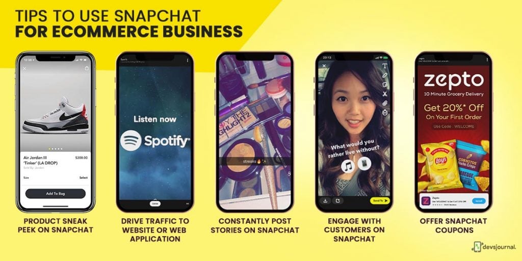 how to sell on snapchat
