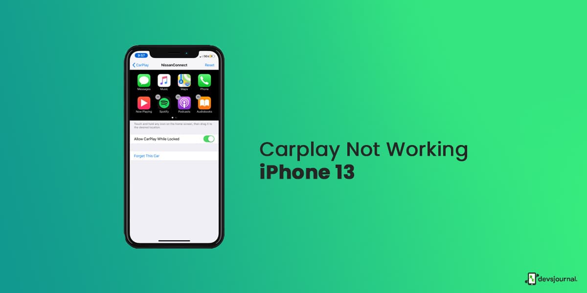 Fix: Carplay Not Working iPhone 13 - DevsJournal