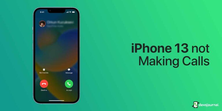 Fix: iPhone 13 Not Making Calls