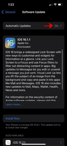 ios update 