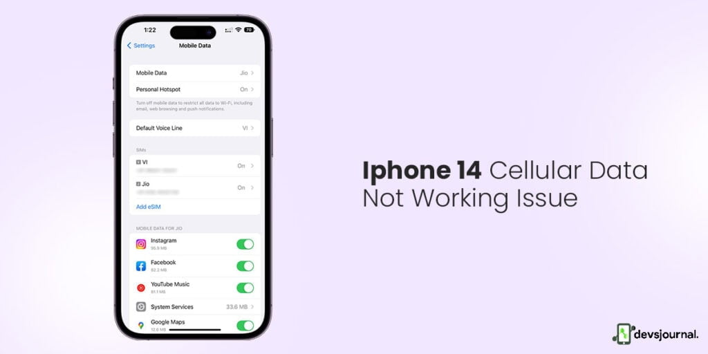 Fix Iphone 14 Pro Pro Max Cellular Data Not Working Issue Devsjournal