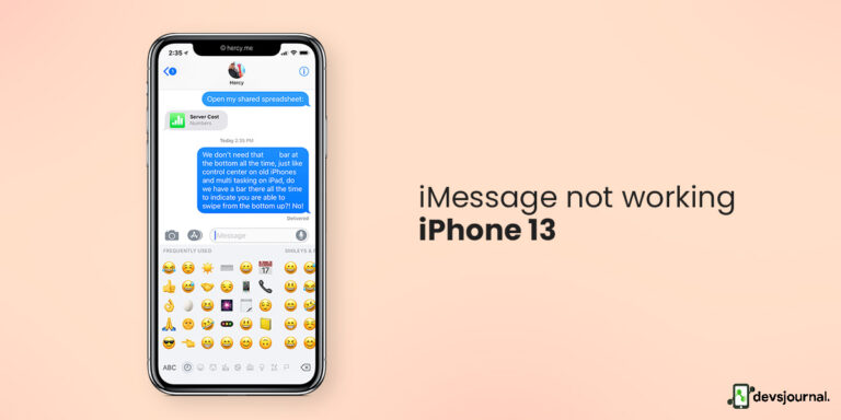 iphone 13 imessage not working