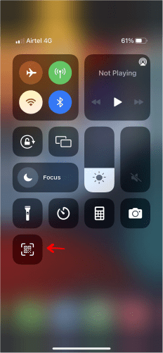 qr code not working on iphone Use control settings 
