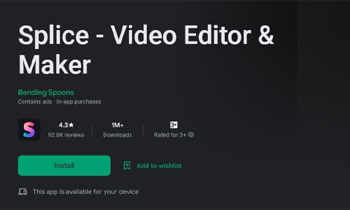 splice best video editing apps for instagram