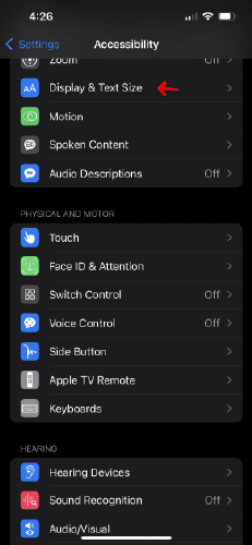 iphone 14 overheating fix display and text size 