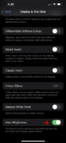 iphone 14 overheating fix auto brightness feature 