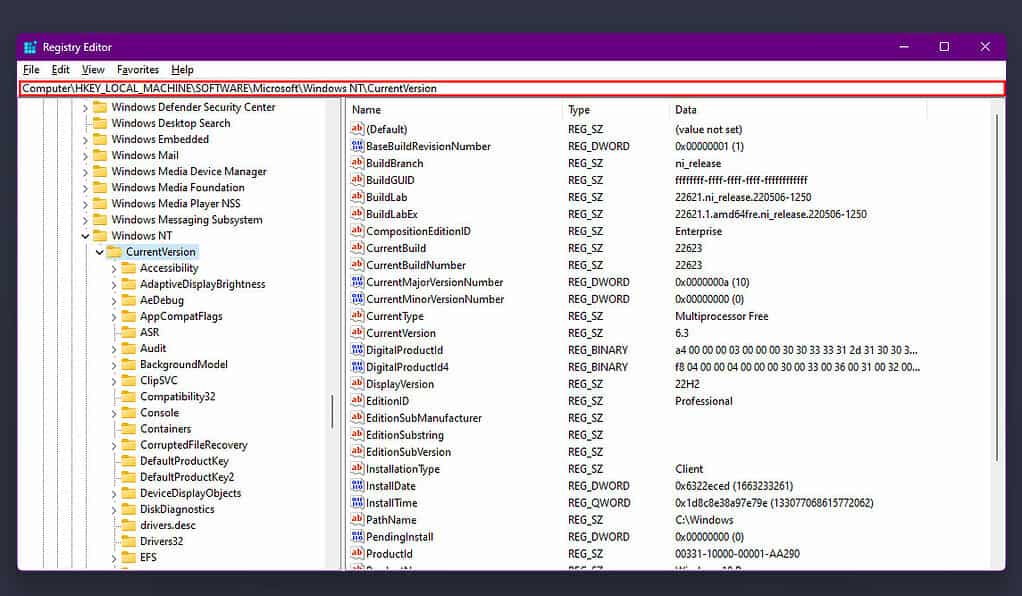 Activate Windows 11 watermark registry method 