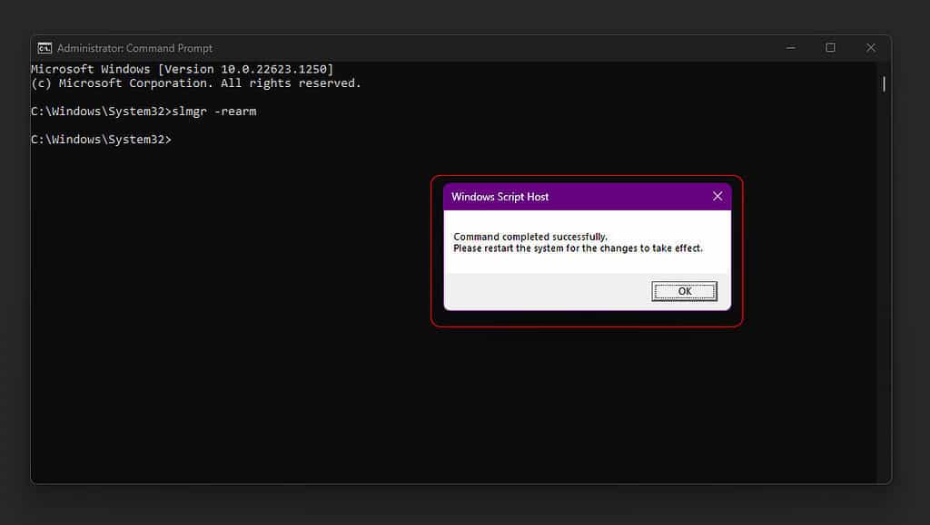 command prompt to remove activate windiows 11 watermark 