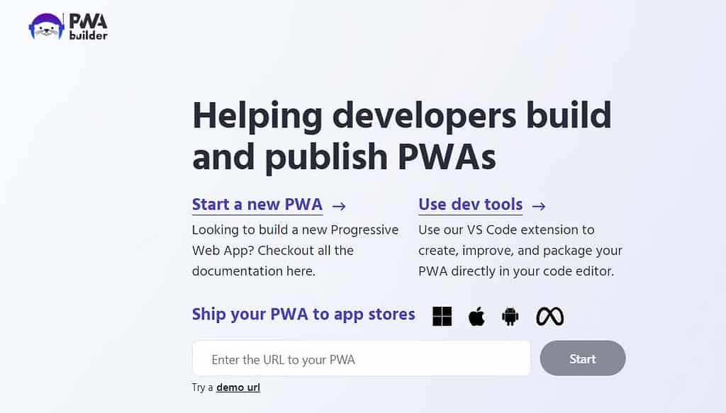pwabuilder for windows pwa 