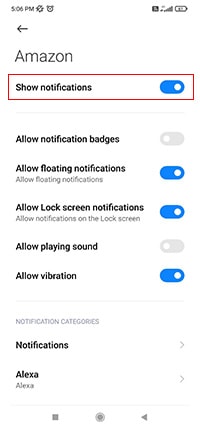 Andriod 13 notification not showing enable app notification 