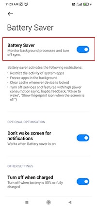 vpn not connecting android battery saver mode 