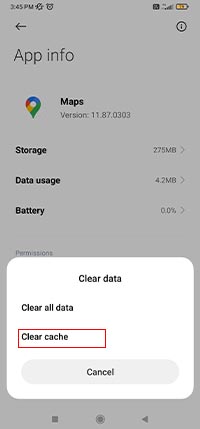 clear cache data of android 13 crashing app 